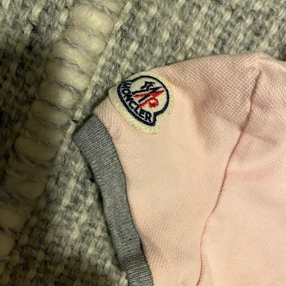 Moncler Pink and Grey Bow Baby Girl Dress and Shorts Outfit 9-12 Months